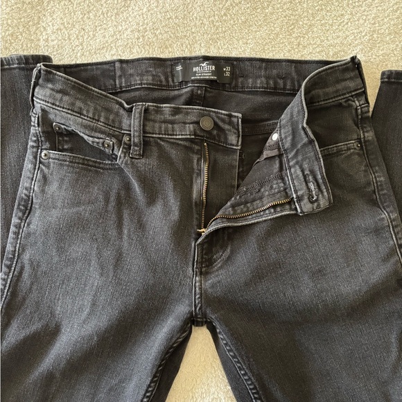 Hollister Men's Black Slim Straight Size W 33 L 32 - Picture 4 of 11
